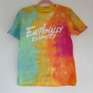 Philip Defranco Emotionally Exhausted Tie Dye T-shirt — small